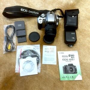 Canon EOS Rebel XTi 400D Digital camera and Speedlite 200E